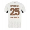 Bayer Leverkusen Exequiel Palacios #25 Bortatröja 2024-25 Korta ärmar